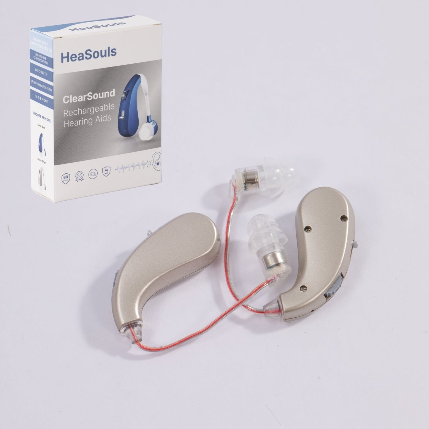 VoiceVivid™ ClearSound BTE Rechargeable Hearing Aids (Pair Of 2)