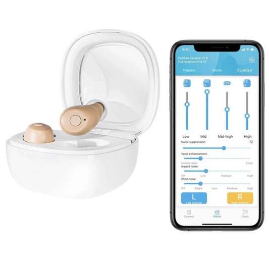 VoiceVivid™ Tiny ITE Bluetooth Hearing Aids (App Controlled)