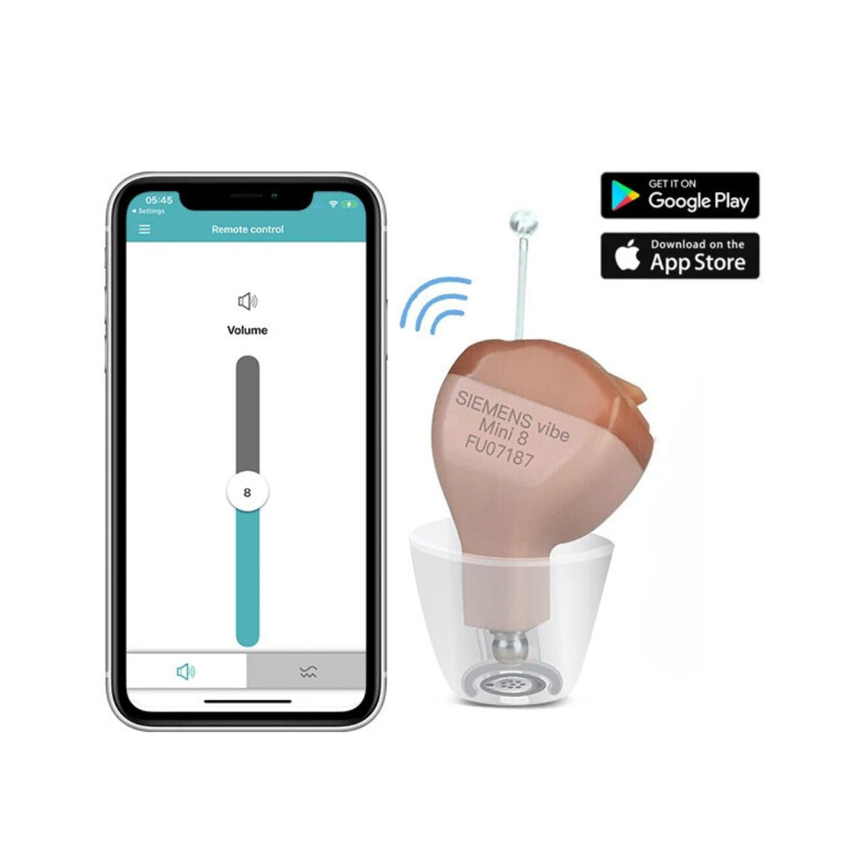 VoiceVivid™ ITC Mini Invisible Hearing Aids (App Controlled)