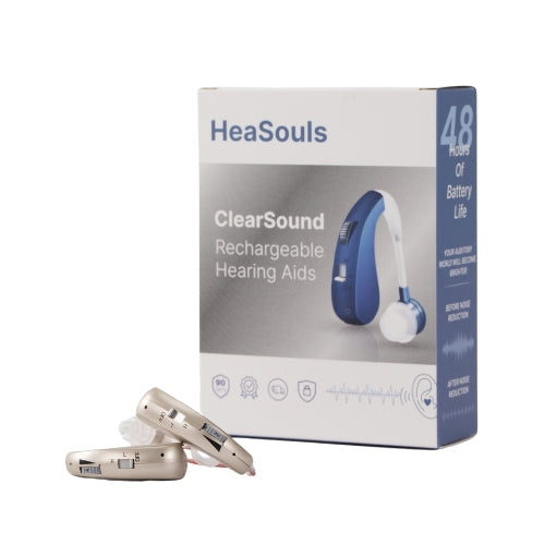 VoiceVivid™  ClearSound BTE Rechargeable Hearing Aids (Pair Of 2)