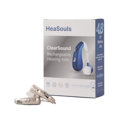 VoiceVivid™  ClearSound BTE Rechargeable Hearing Aids (Pair Of 2)