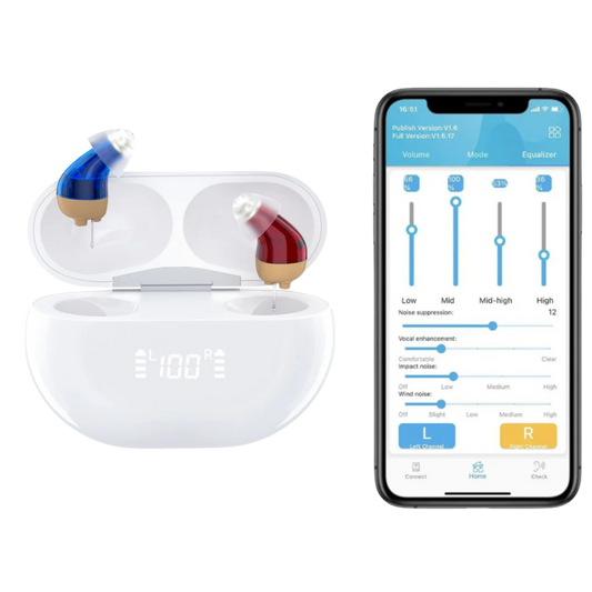 VoiceVivid™  Micro CIC Hearing Aids (App Controlled)