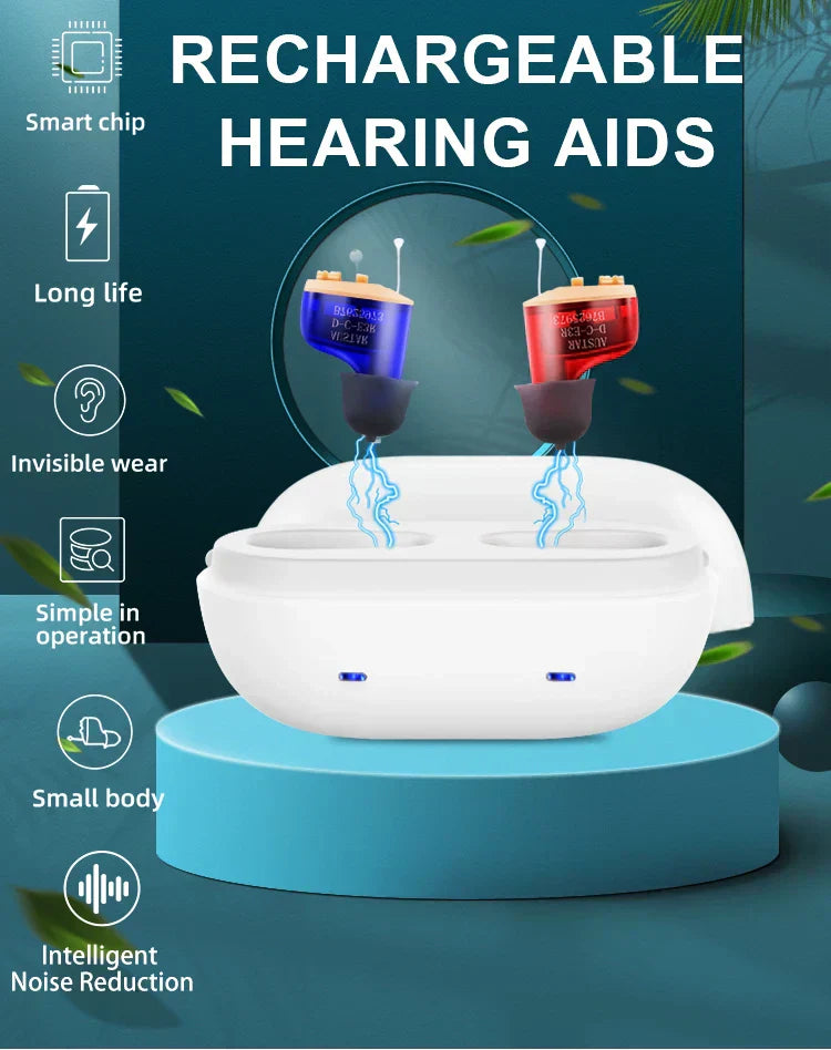 1x HeaSouls CIC Hearing Aids + LED Ear Cleaner